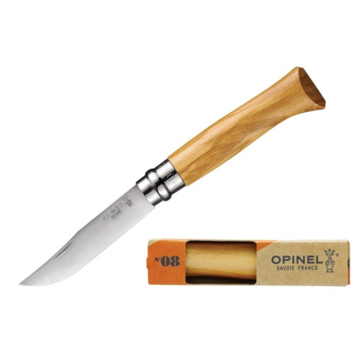 Нож Opinel №8, рукоять из оливкового дерева фото 3